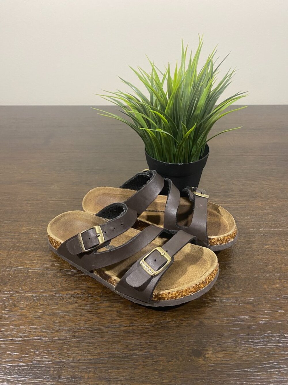 SoftMoc Kids Cork Sandal - Dark Brown - Toddler Size 13